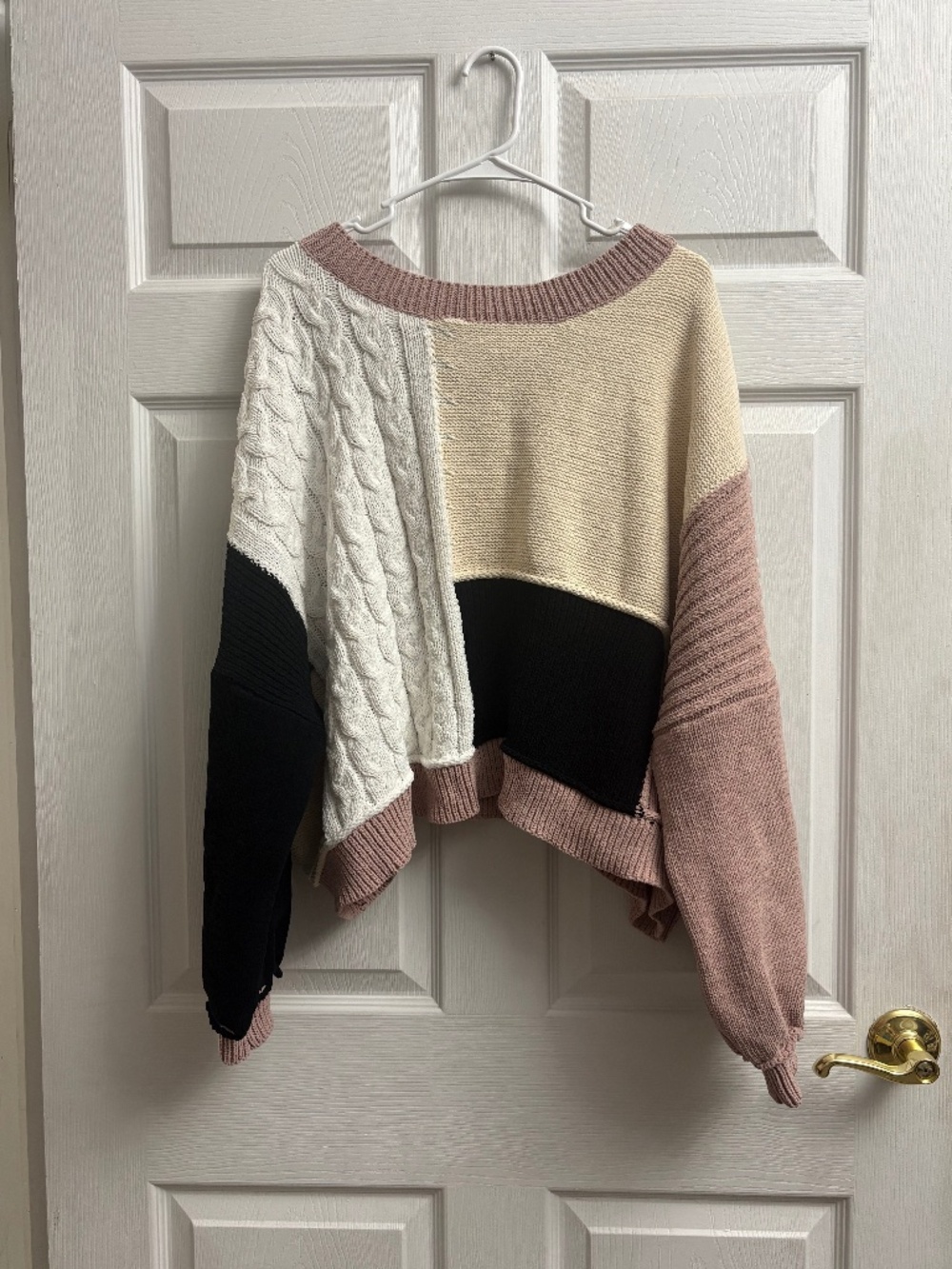Women's POL Colorblock Chunky Knit Sweater